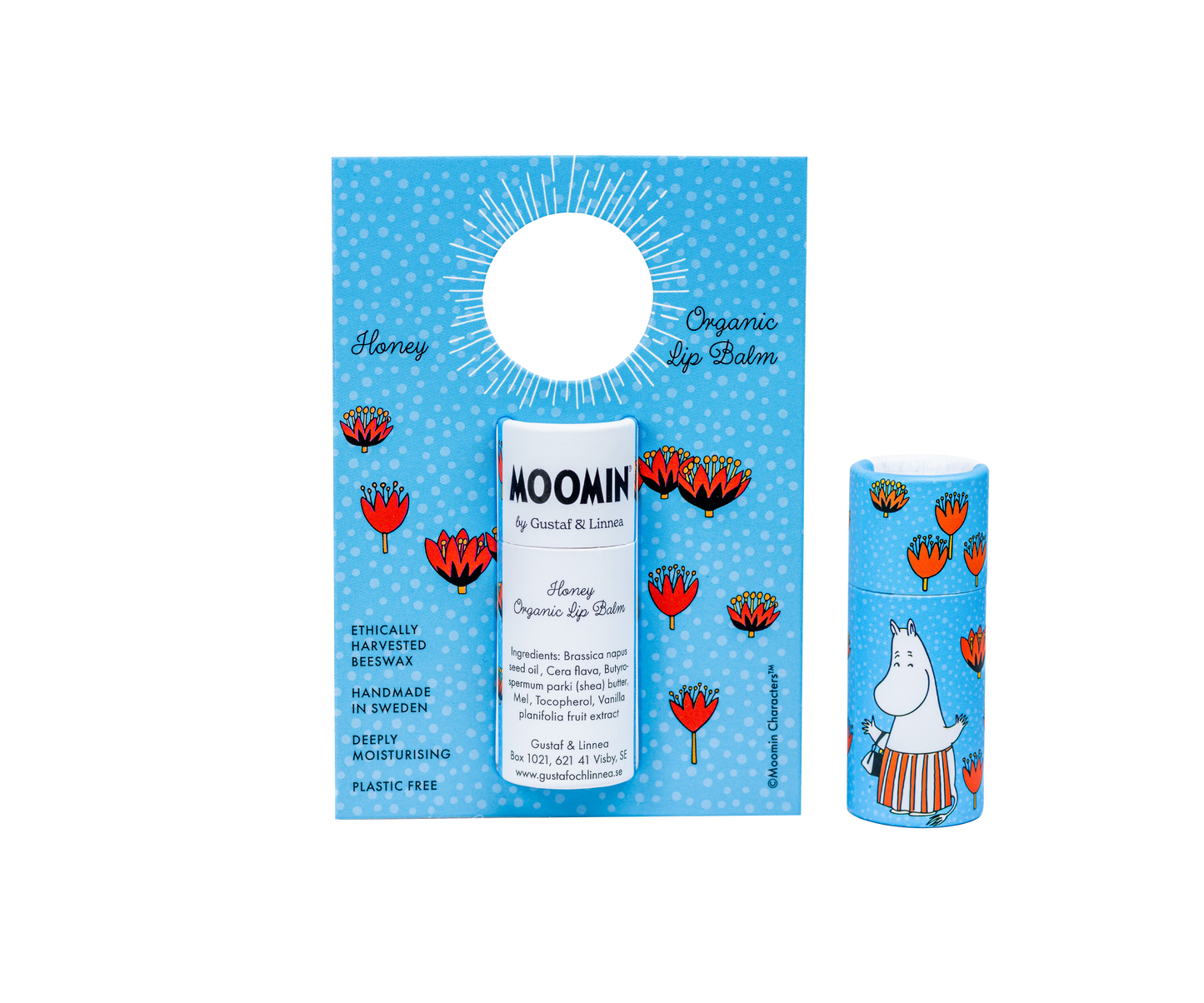 Gustaf och Linnea - Moomin von G&L – Lippenbalsam aus Bienenwachs mit Honig
