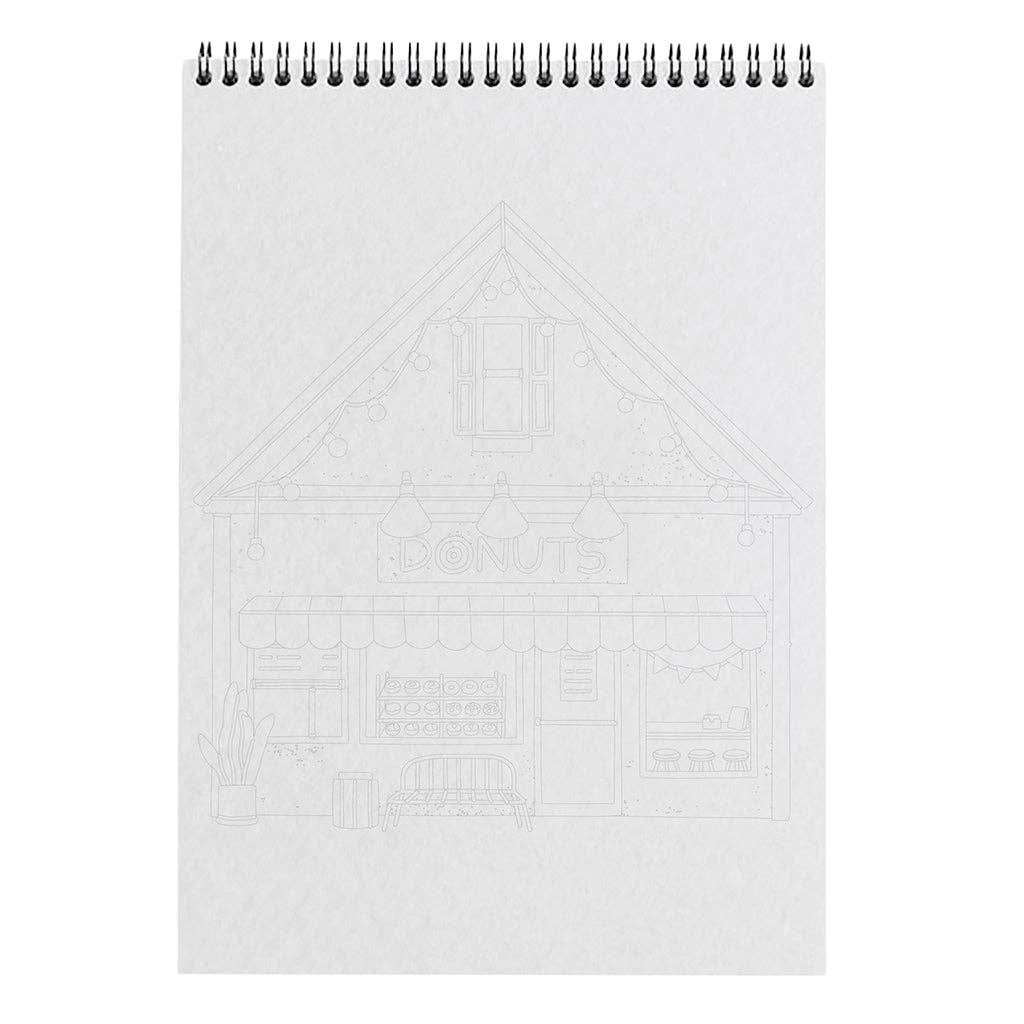Maison Joliette - Malbuch A4 - Geschäfte
