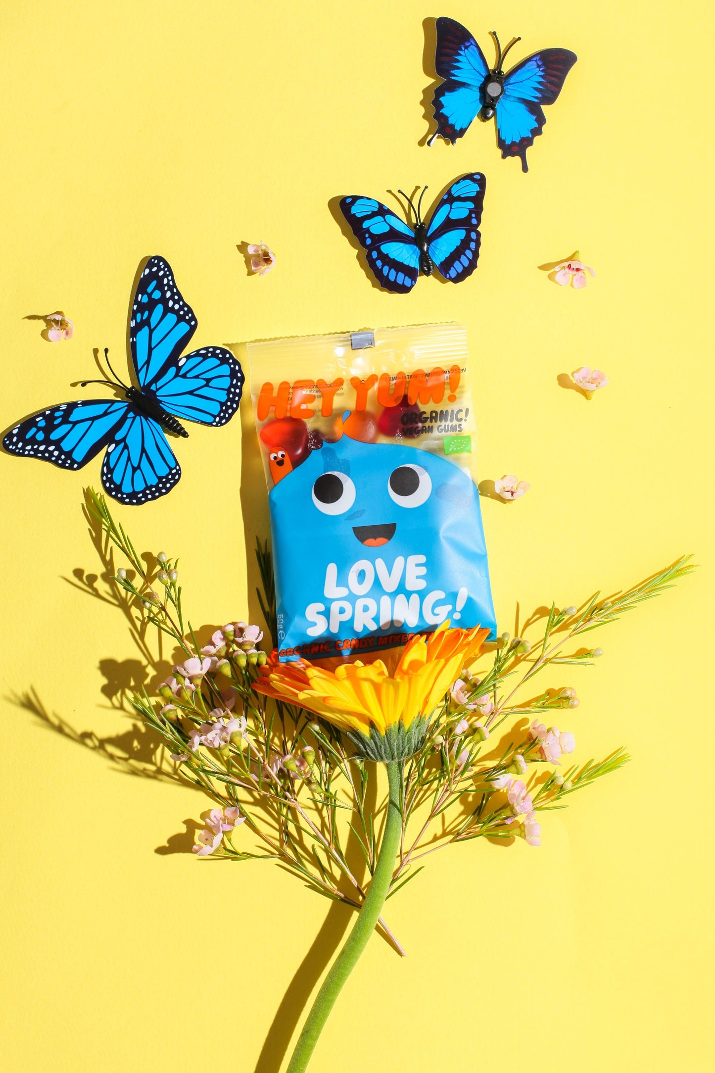 HEY YUM! - HEY YUM! Love Spring, vegane Bio-Fruchtgummis, 100 g
