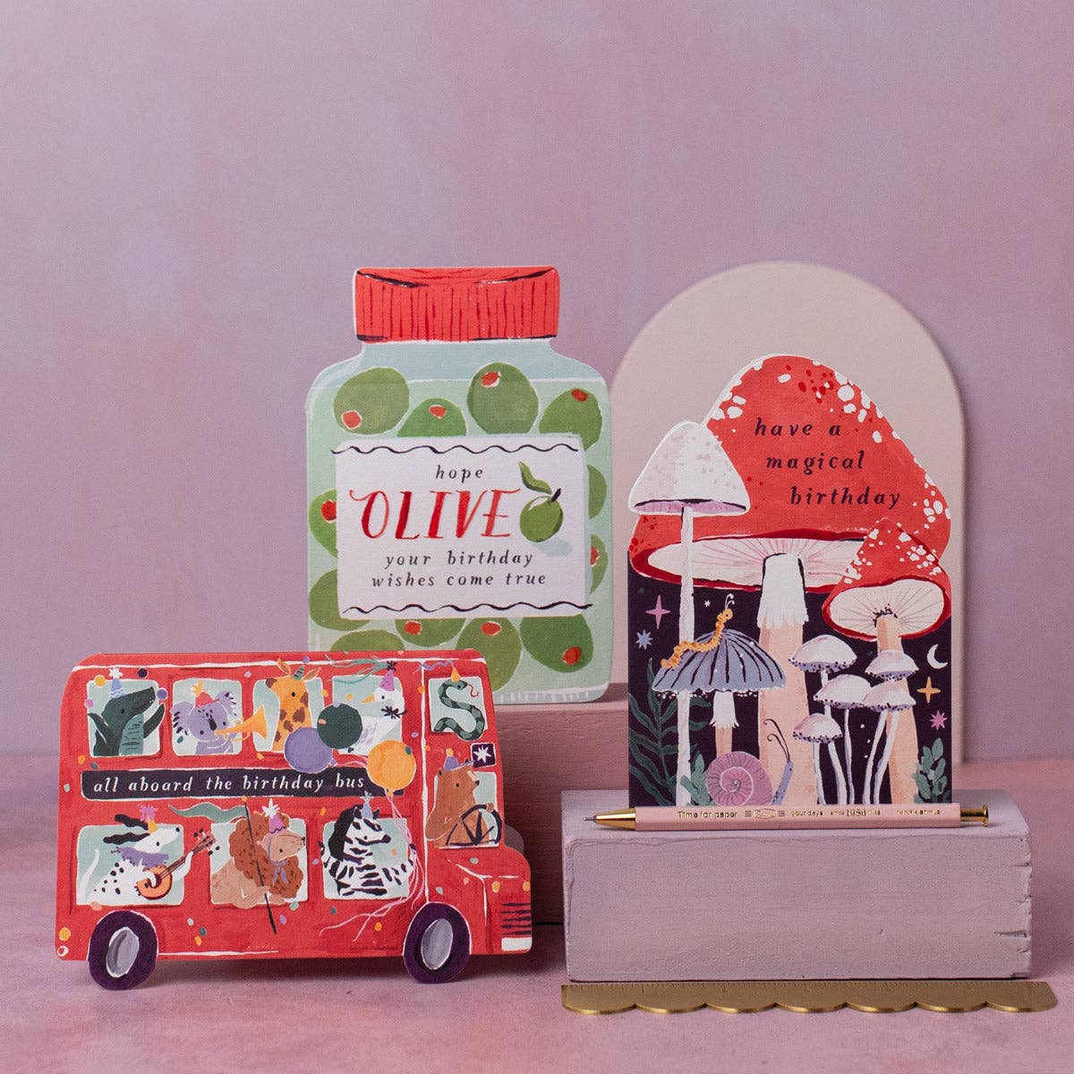 Partybus Kindergeburtstagskarte | Grußkarte für Kinder Sister Paper