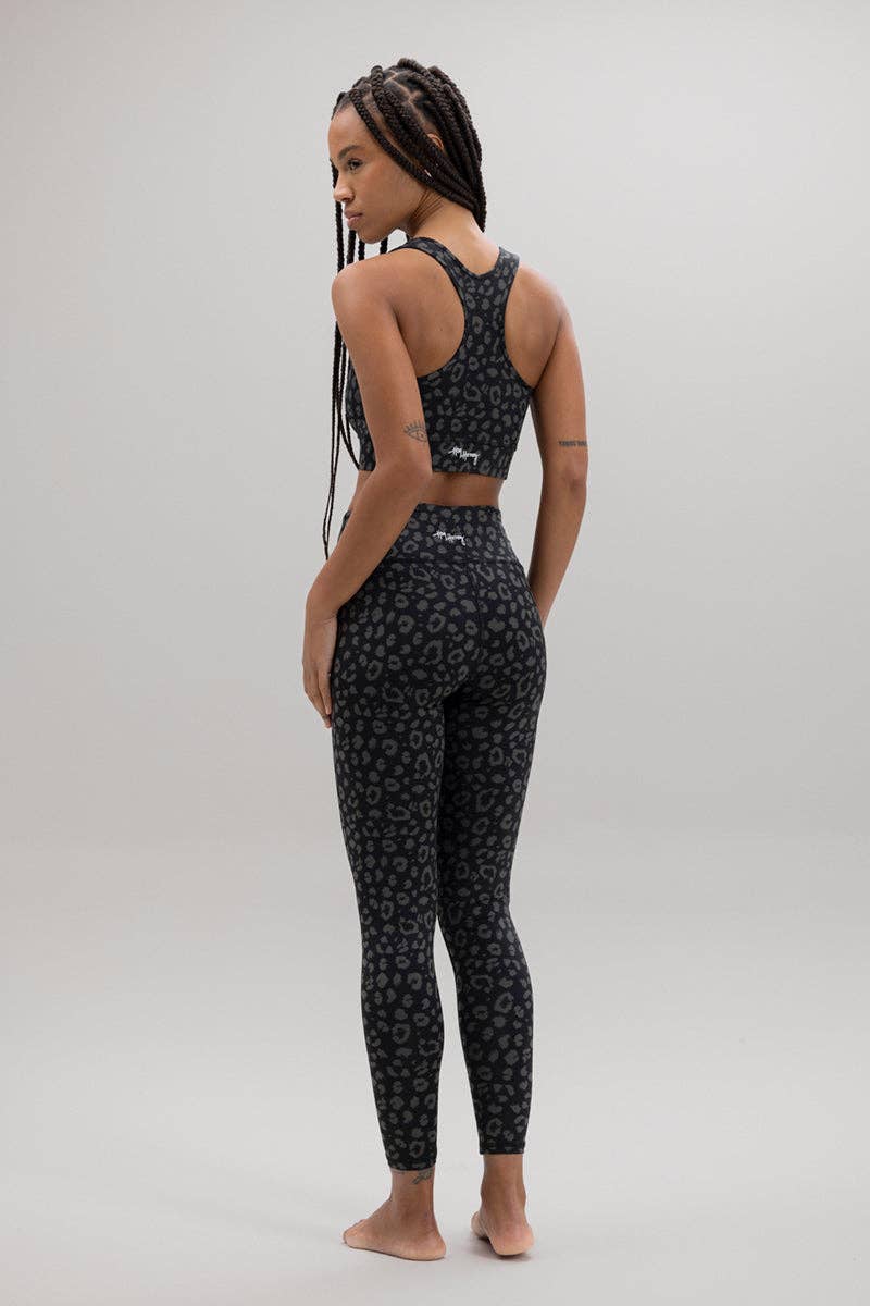 Hey Honey - Racerback Bra LEO Black