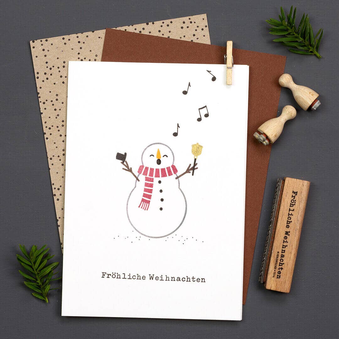 Stempel Schneemann von Perlenfischer