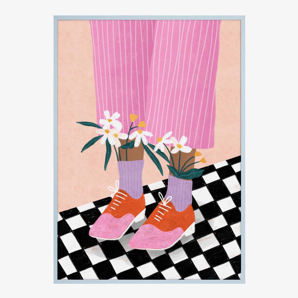 Pictufy Wholesale - Florale Oxford-Schuhe Kunstdruck - Verspielte Mode