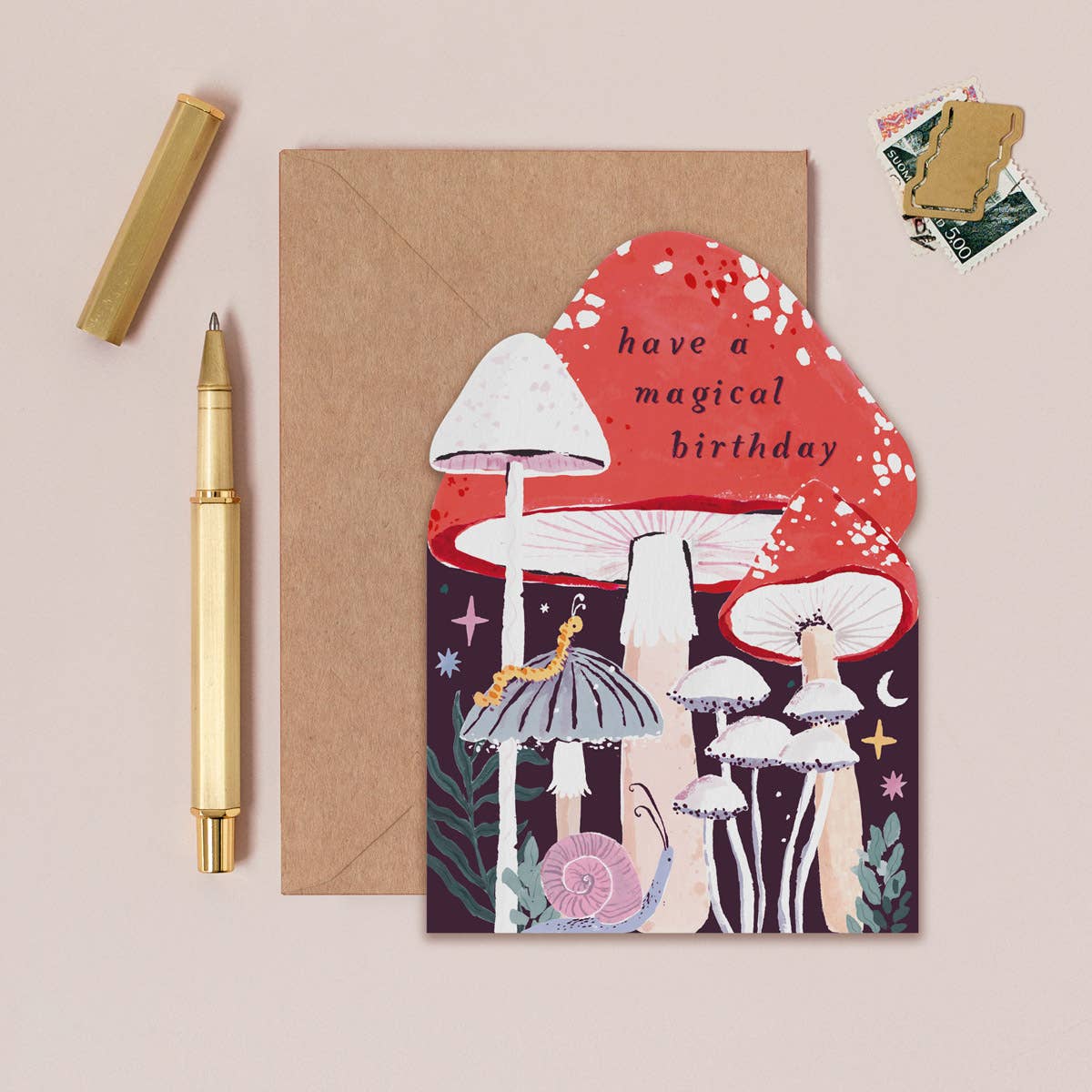 Geburtstagskarte mit Pilzen | Magic Mushrooms Card Sister Paper