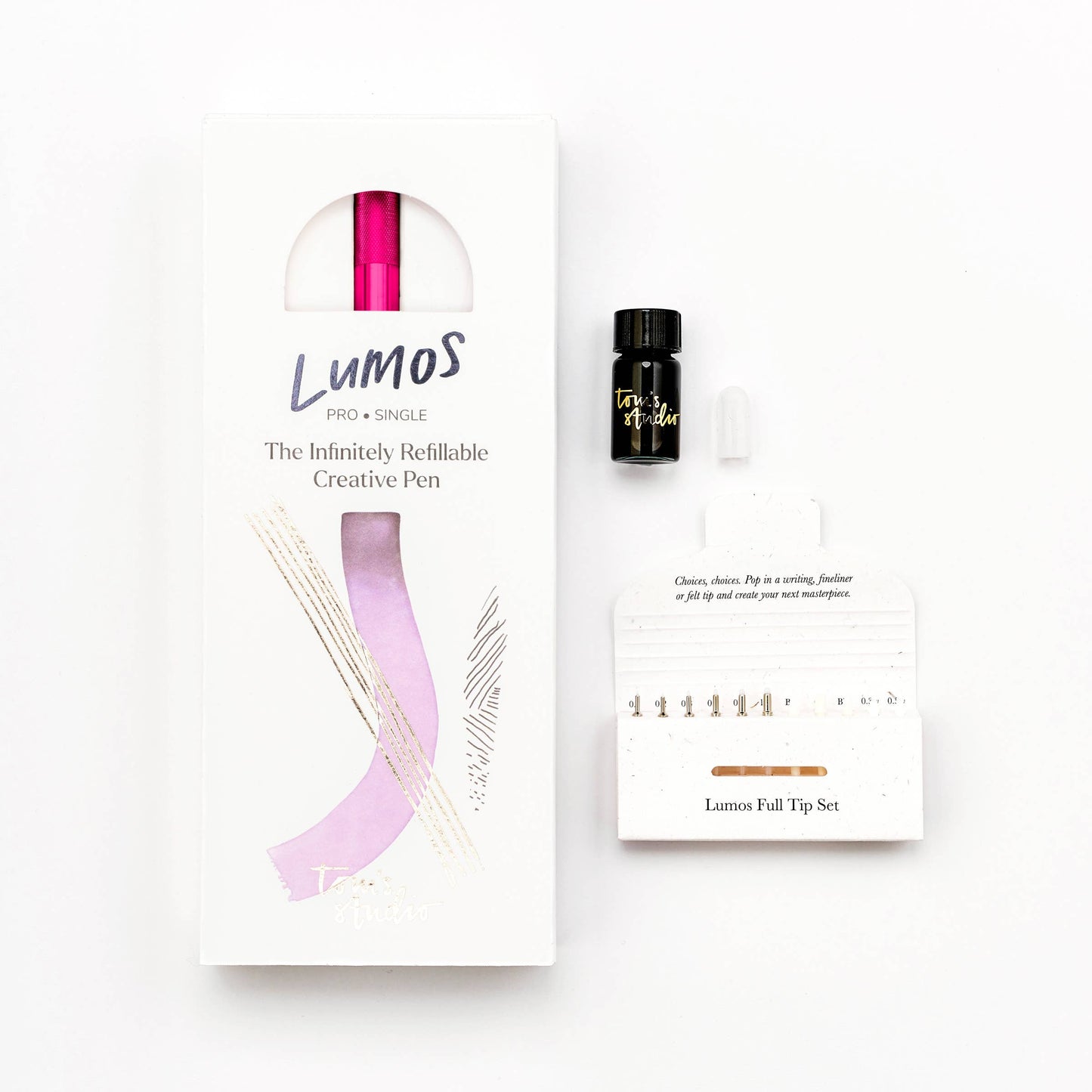 Tom's Studio Lumos Pro - Nachfüllbarer Stift mit mehreren Spitzen