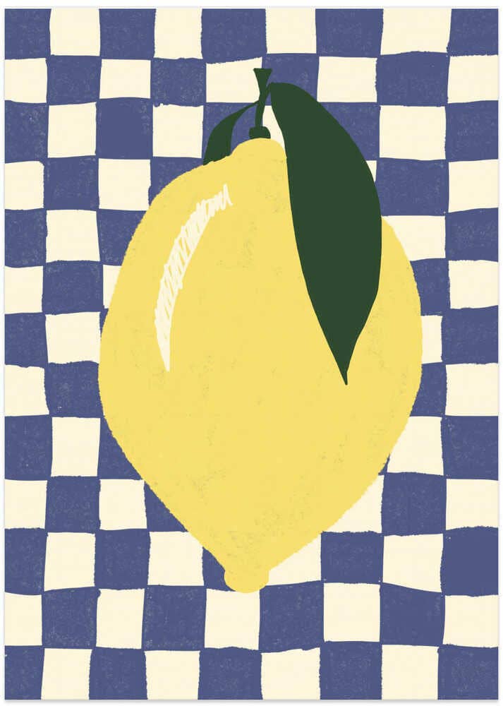 Print Lemon Blue - Pictufy