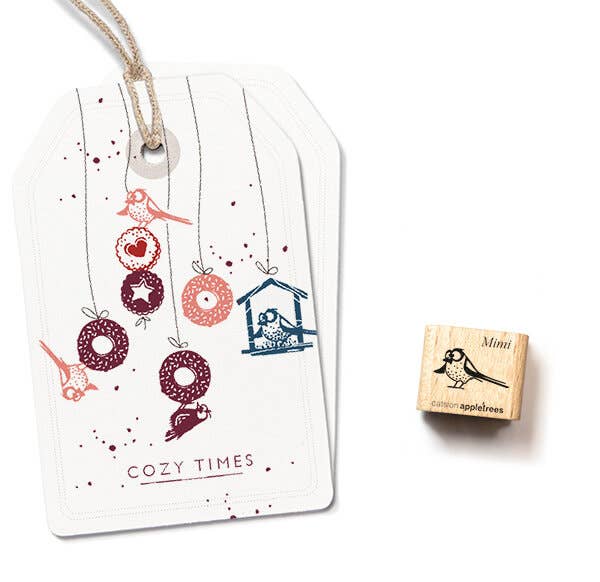 cats on appletrees - Ministempel Schwanzmeise Mimi