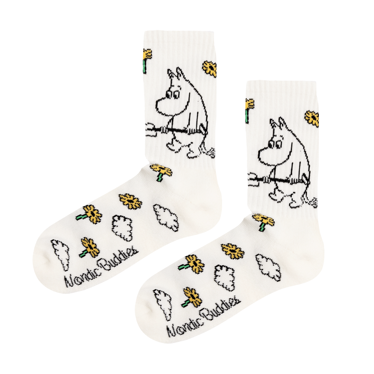 Nordicbuddies - Moomintroll Garten Damen Retro-Socken