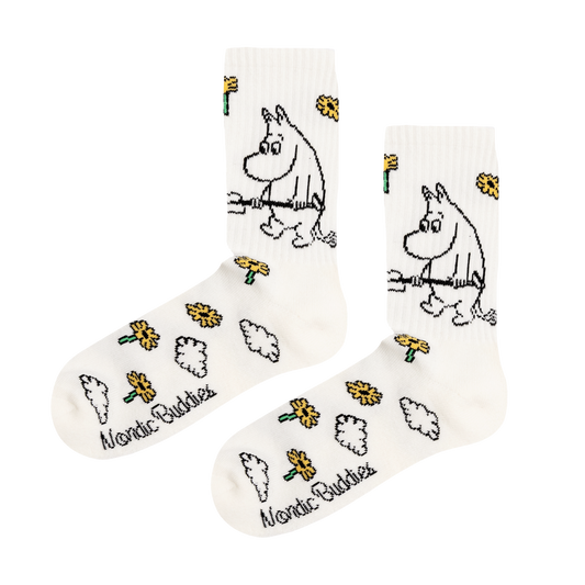 Nordicbuddies - Moomintroll Garten Damen Retro-Socken