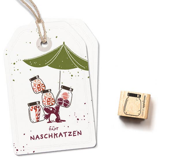 cats on appletrees - Ministempel Vorratsglas 2
