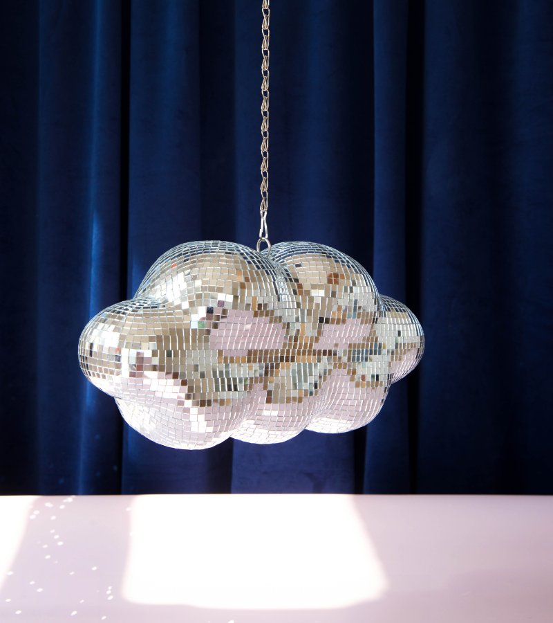 L'expressionist - Facettierte, hängende Disco-Wolke – 30 cm 🪩