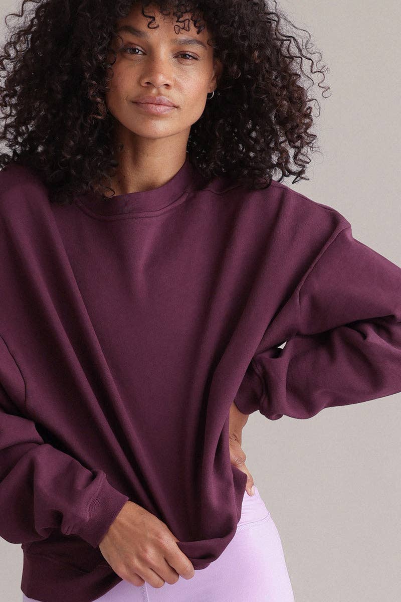 Hey Honey - Sweatshirt Rise and Shine Italian Plum