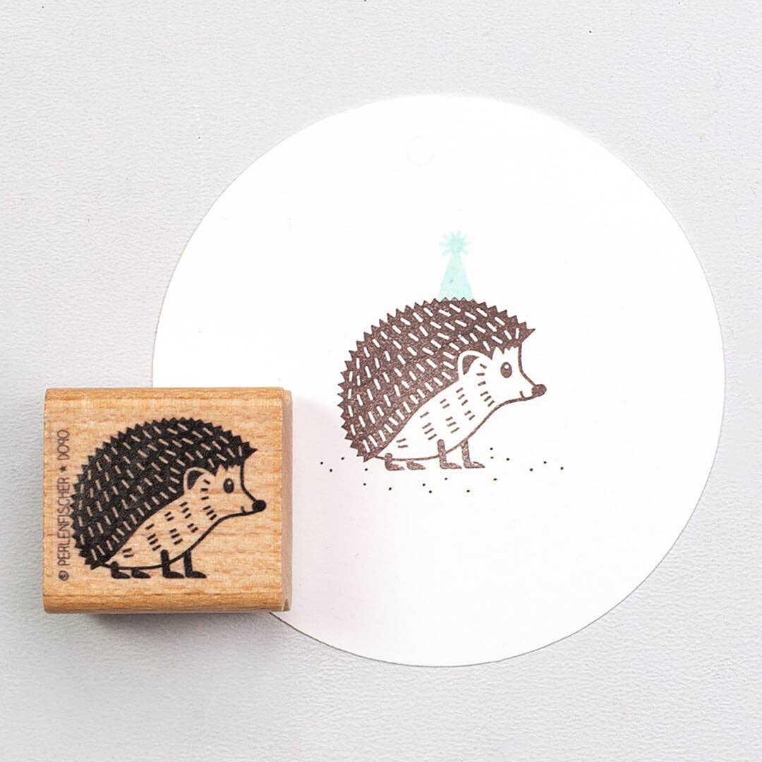 Stempel Igel Frau von Perlenfischer