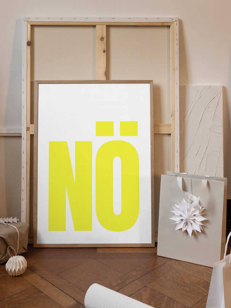 Print Nö Moderne typografische Kunstwerke - Pictufy