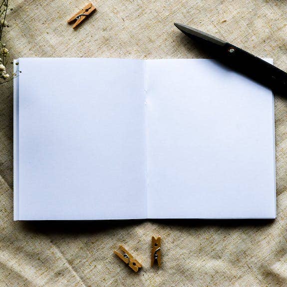 Bleu Coquille - Kleines Notizbuch A6 – Wale