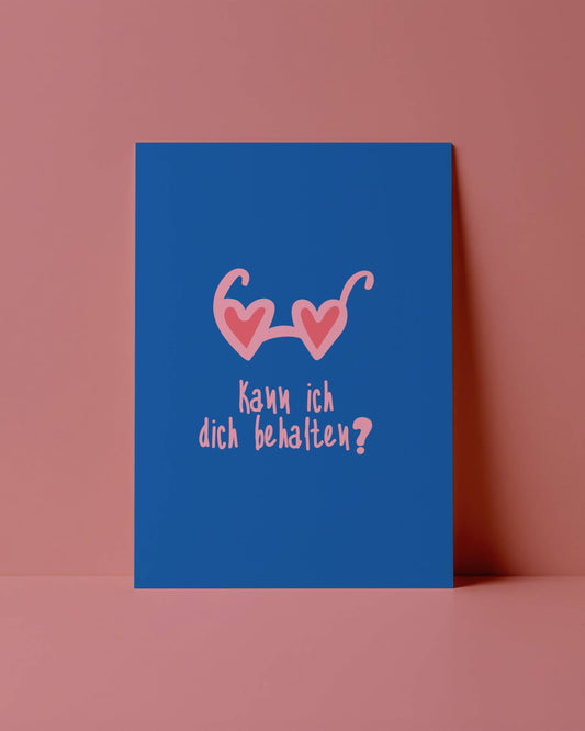 SCHUSCHU Shop - POSTKARTE - KANN ICH DICH BEHALTEN