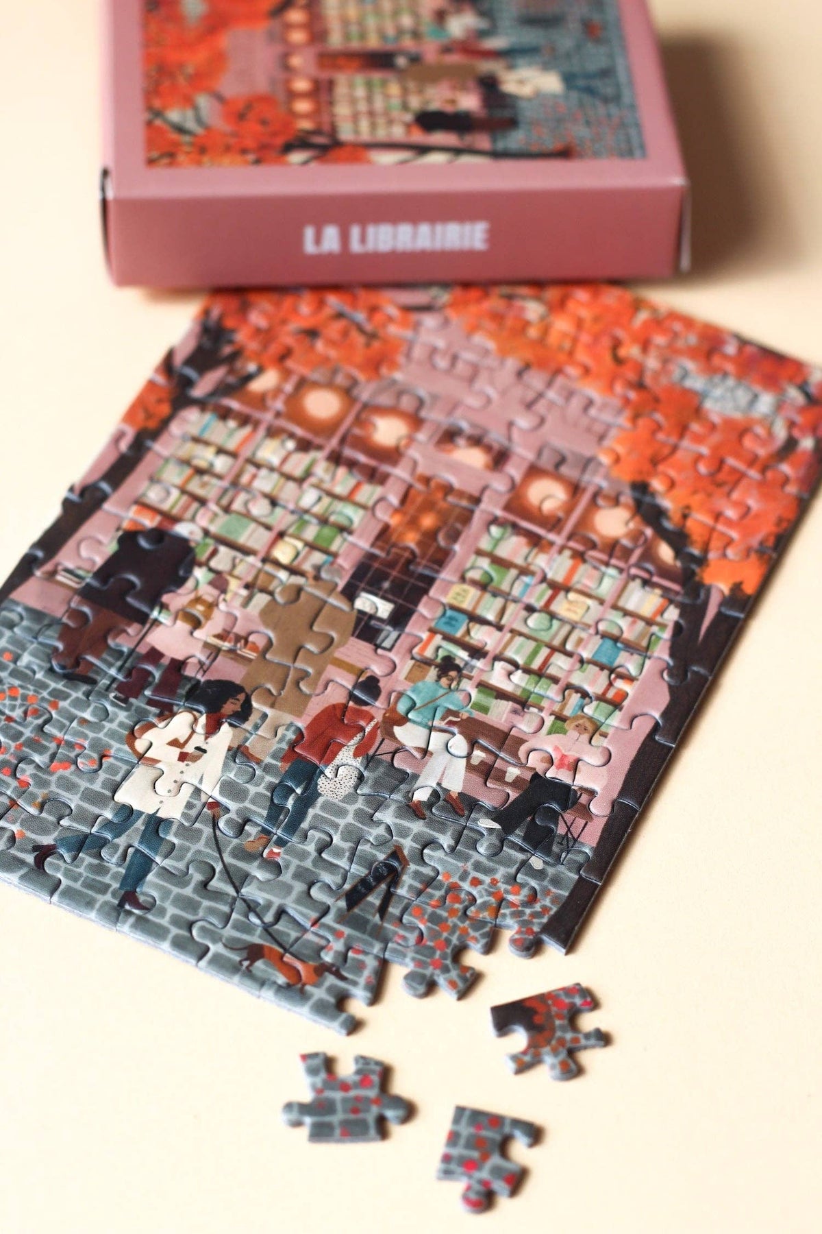 Piecely Puzzles - Mini-Puzzle La Librairie, 99 Teile