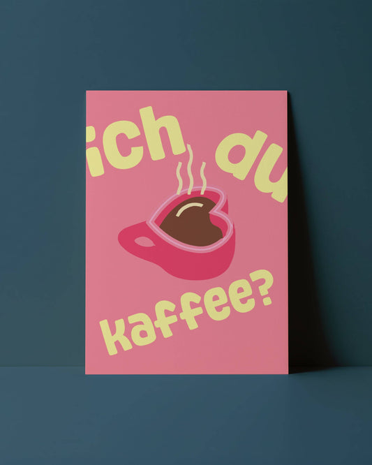 SCHUSCHU Shop - POSTKARTE - DU ICH KAFFEE?