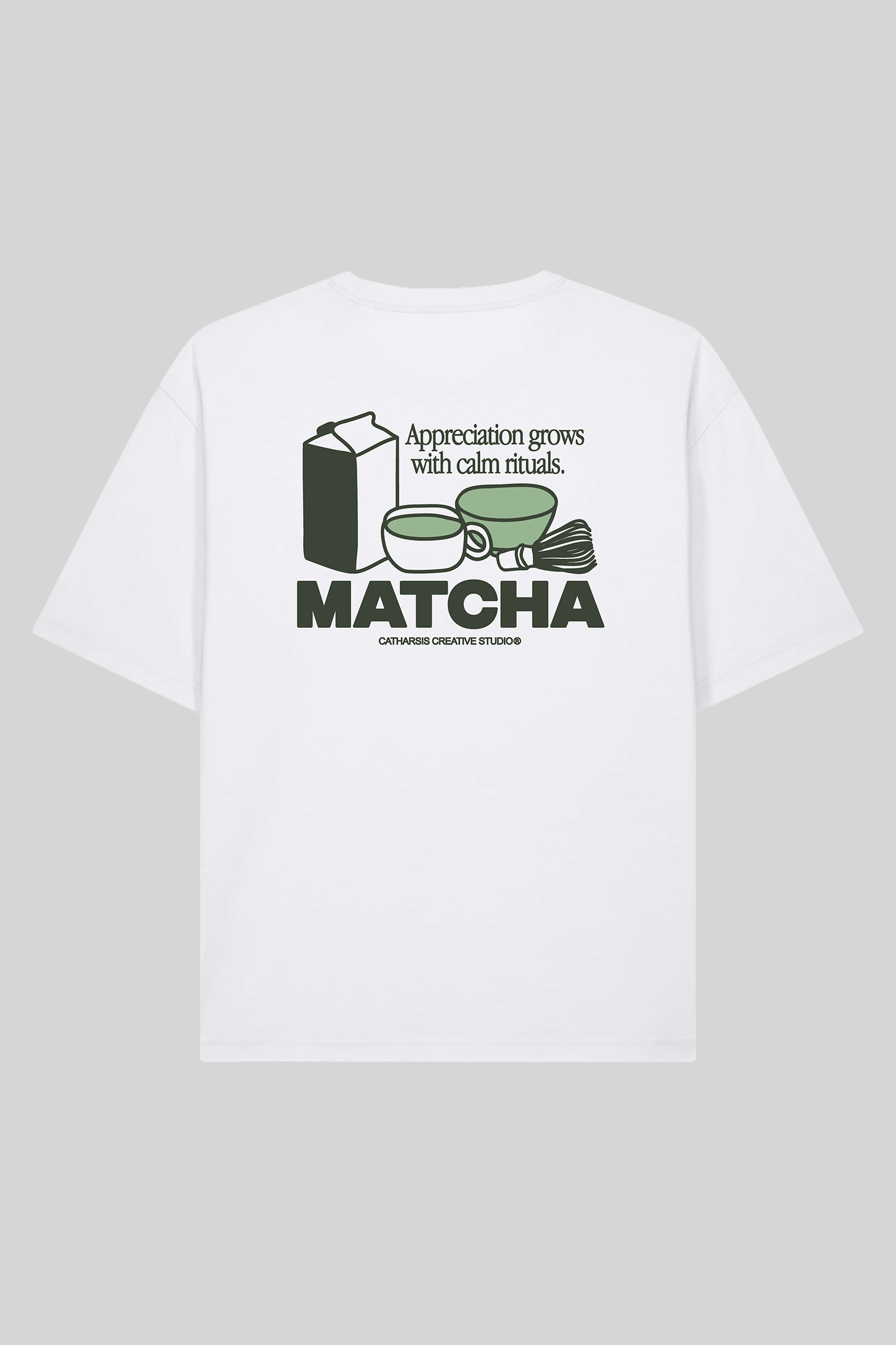 T-Shirt MATCHA von Catharsis loose fit