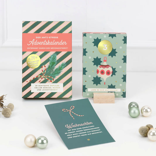 Achtsamkeits-Adventskalender mit 24 Karten von Rössler