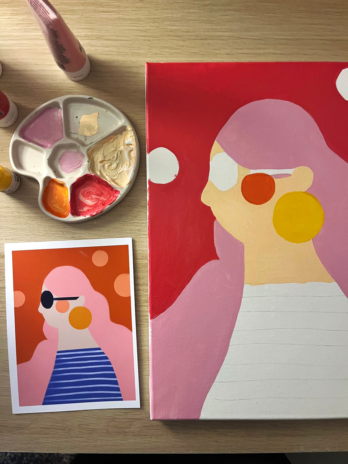 Workshop Acrylic Painting mit @sveahansohn 6.3.2027 von 14.30-17 Uhr
