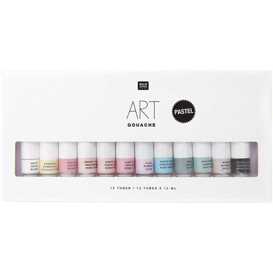 Art Gouache Set Pastell 12 Farben von Rico