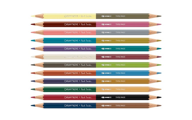 Set Paul Smith bicolor zweifarbige aquarellierbare Buntstifte - Caran d'Ache