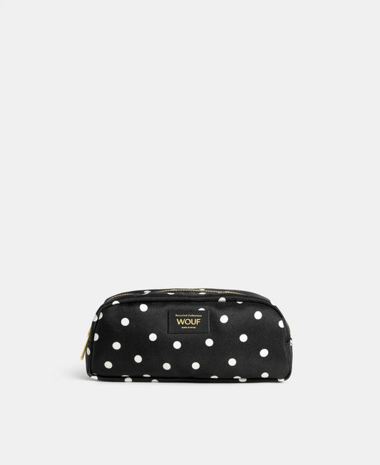 WOUF Grace Pencil Case Polka Dot schwarz