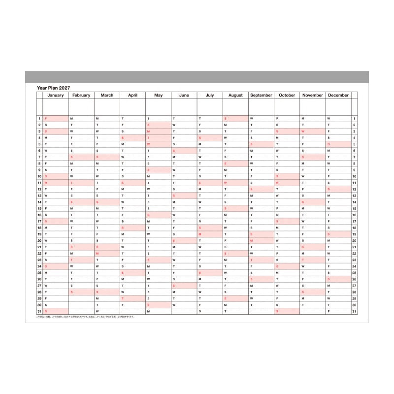 Monthly Planner M 2027 verschiedene Farben - Mark‘s