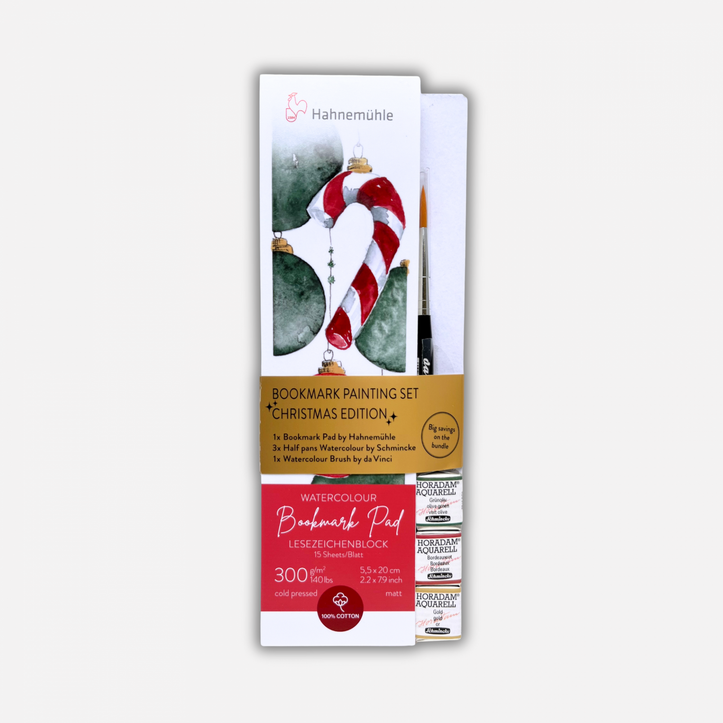 Bookmark Painting Set Watercolor Christmas Edition - Hahnemühle