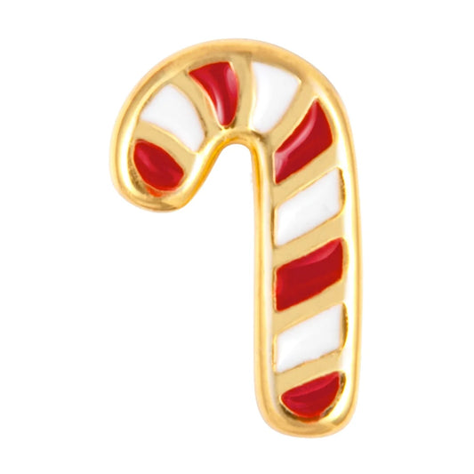 Candy Cane gold Ohrring einzeln - LULU Copenhagen