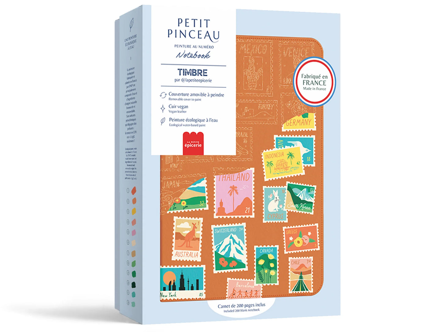 DIY Notebook zum Bemalen Timbre Travel - La Petite Epicerie