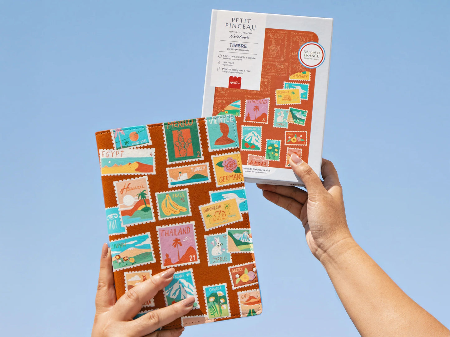 DIY Notebook zum Bemalen Timbre Travel - La Petite Epicerie