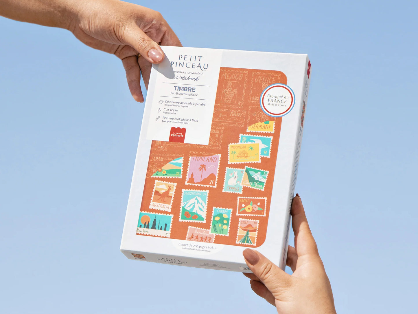 DIY Notebook zum Bemalen Timbre Travel - La Petite Epicerie