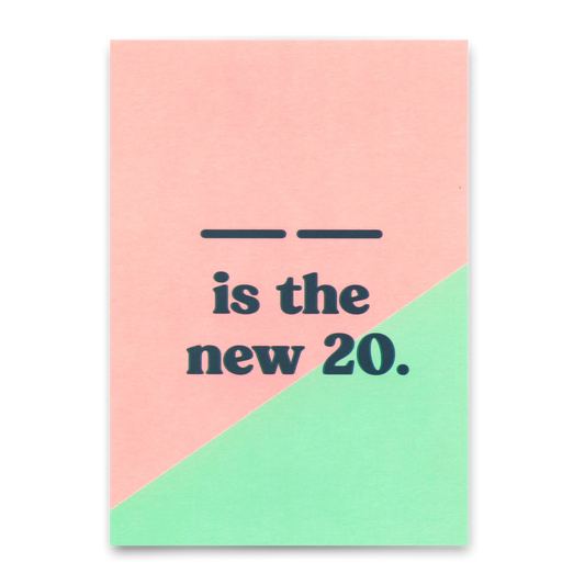 Postkarte Geburtstag new 20 - Deli Cards