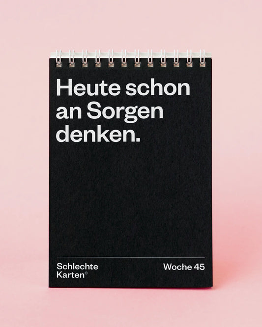 Demotivierender Tischkalender 2026 von Schlechte Karten