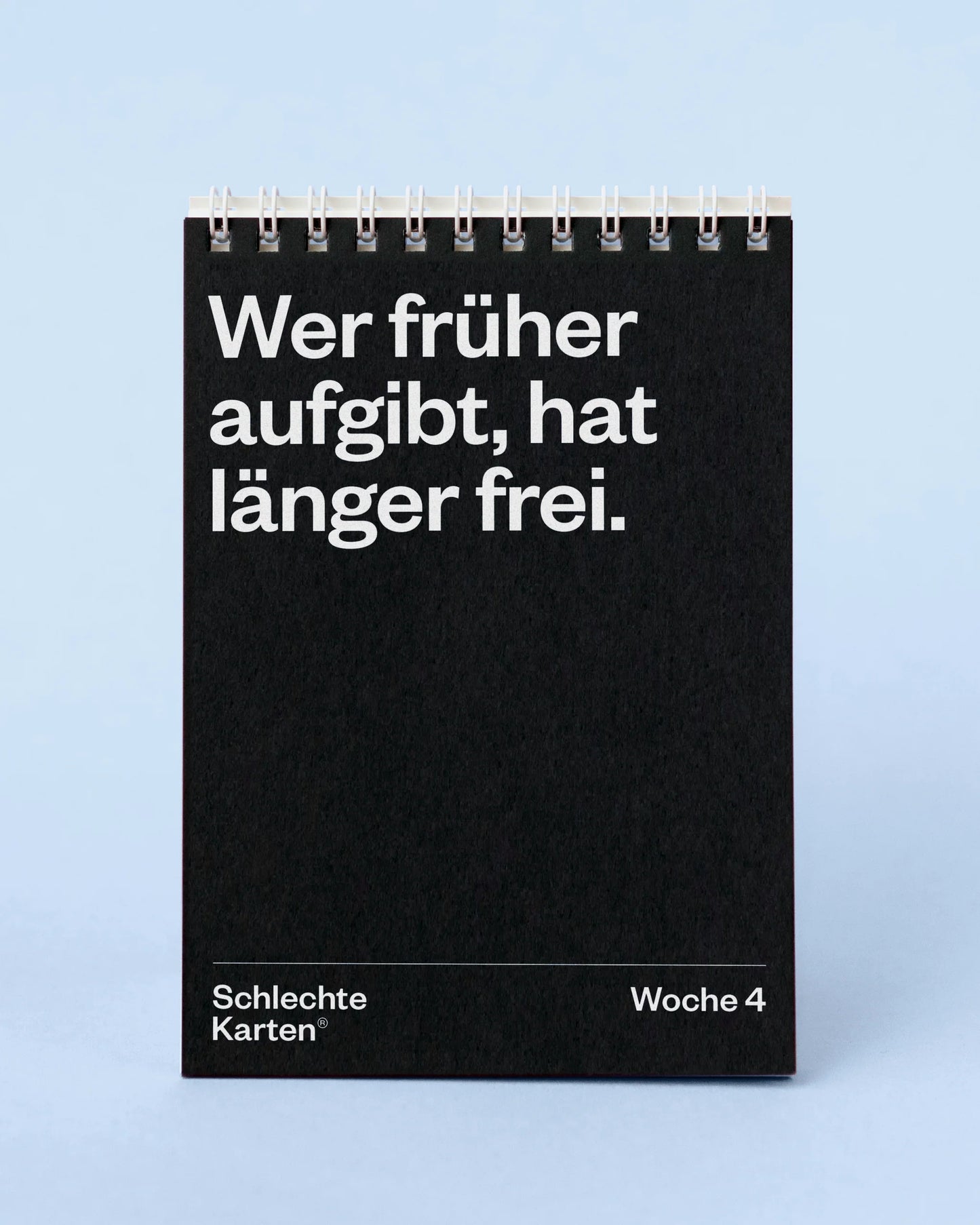 Demotivierender Tischkalender 2026 von Schlechte Karten