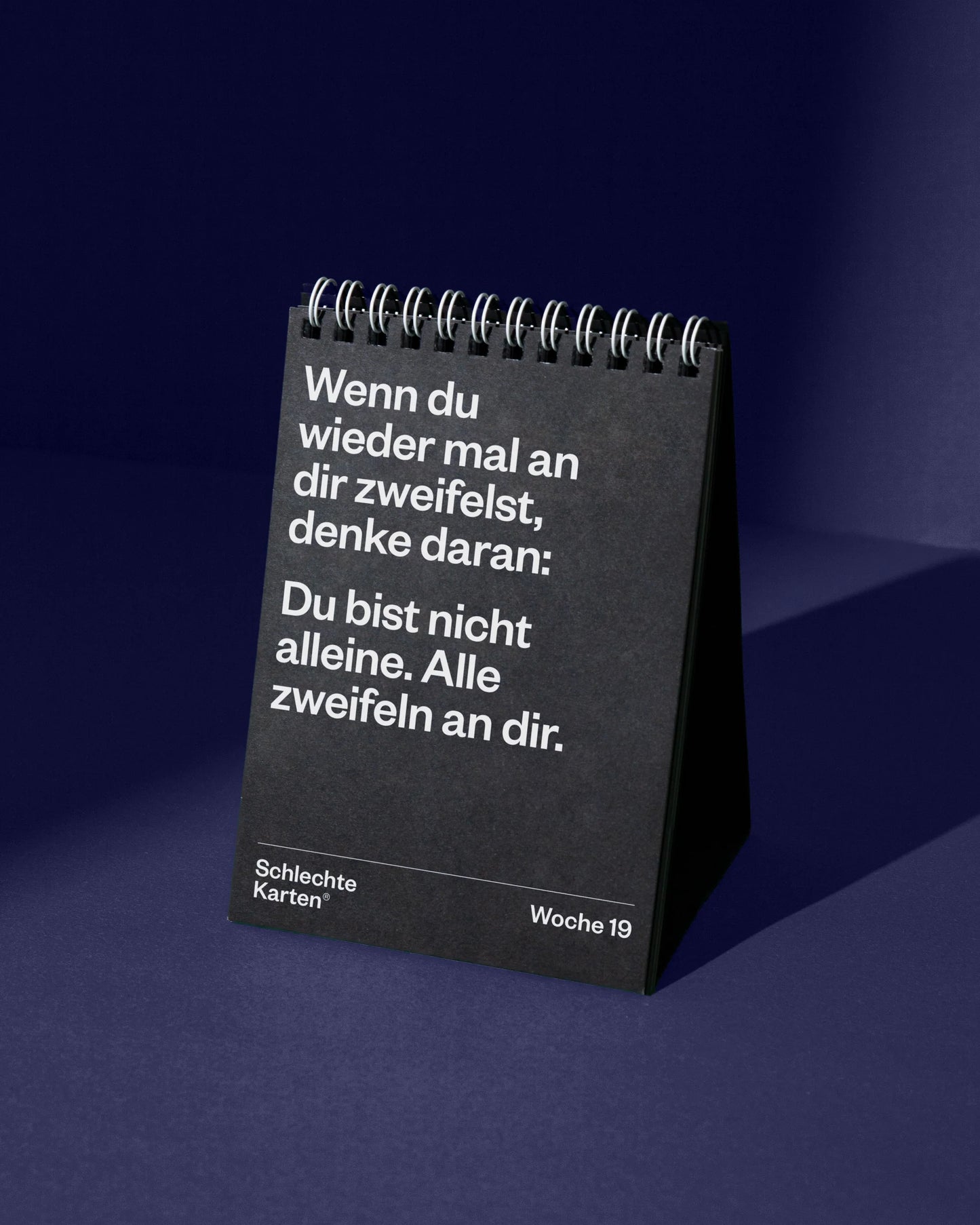 Demotivierender Tischkalender 2026 von Schlechte Karten