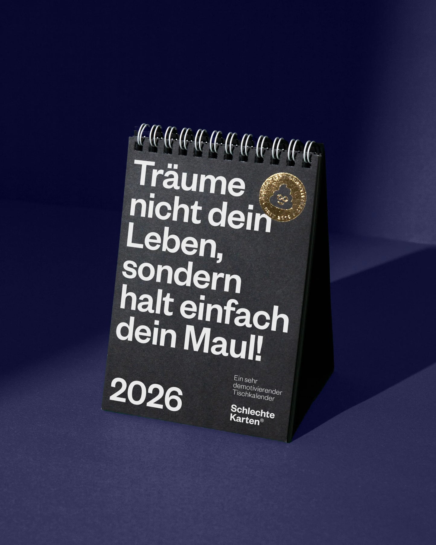 Demotivierender Tischkalender 2026 von Schlechte Karten