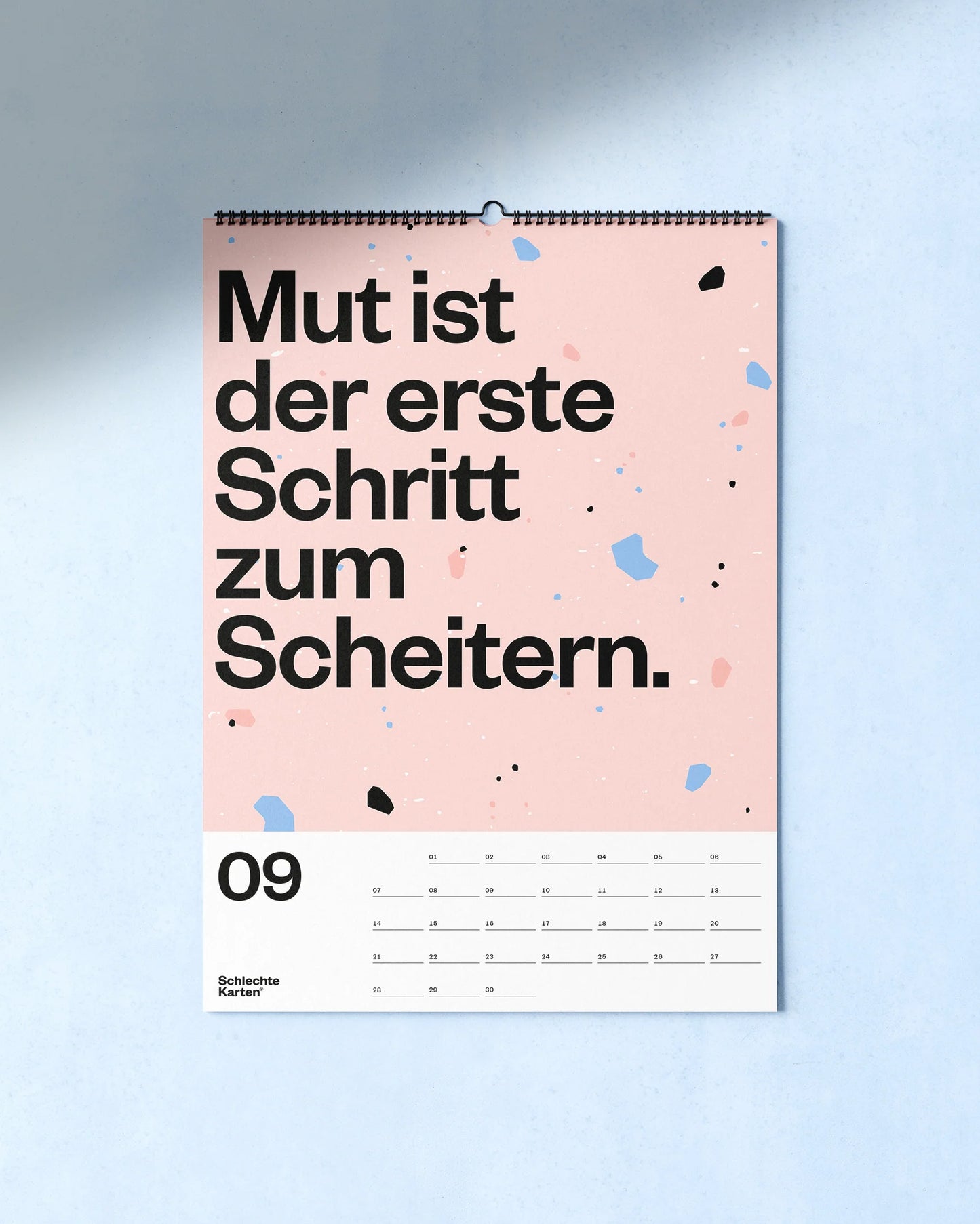 Demotivierender Wandkalender 2026 von Schlechte Karten