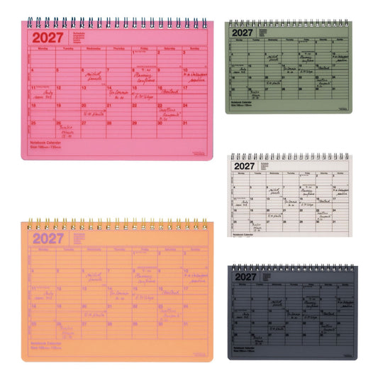 Monthly Planner S 2027 verschiedene Farben - Mark‘s