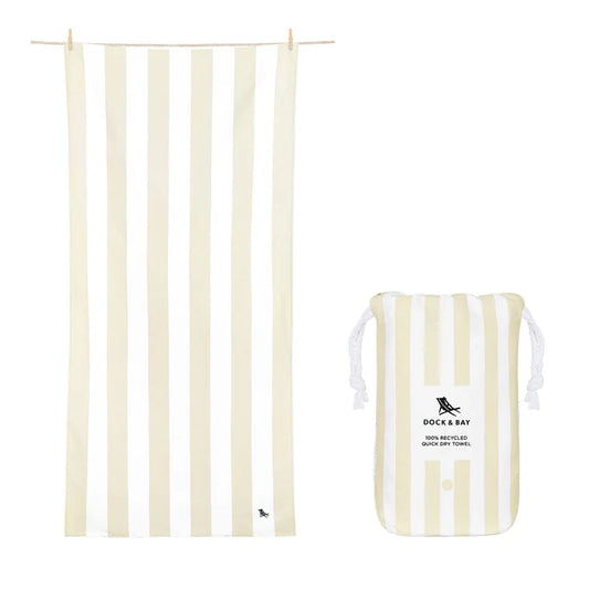 Dock & Bay Beach Towel beige - verschiedene Größen