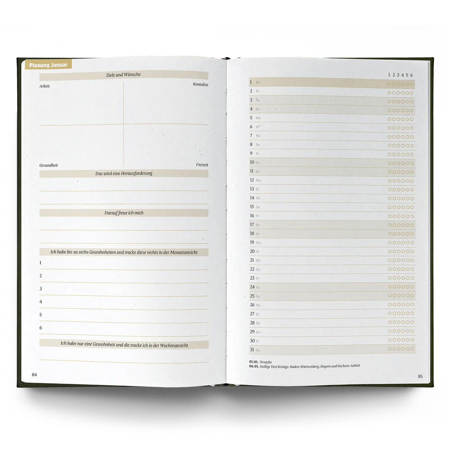 Kalender 2026 verschiedene Farben - ein guter Plan