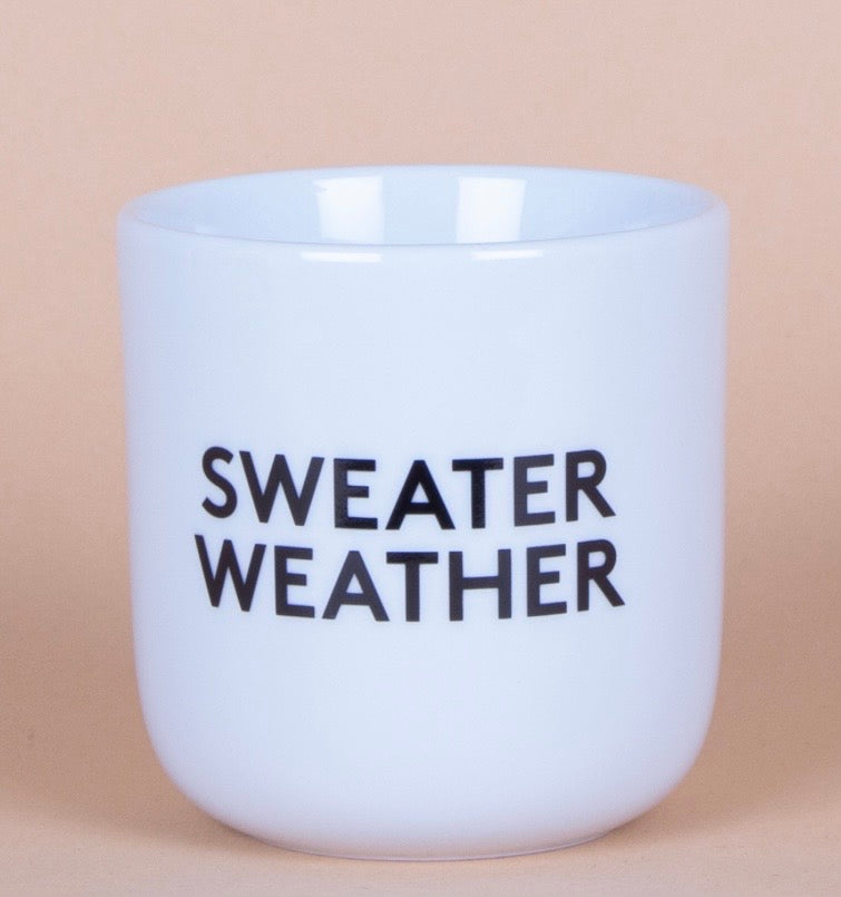 Porzellanbecher Sweater Weather - Frau Hansen