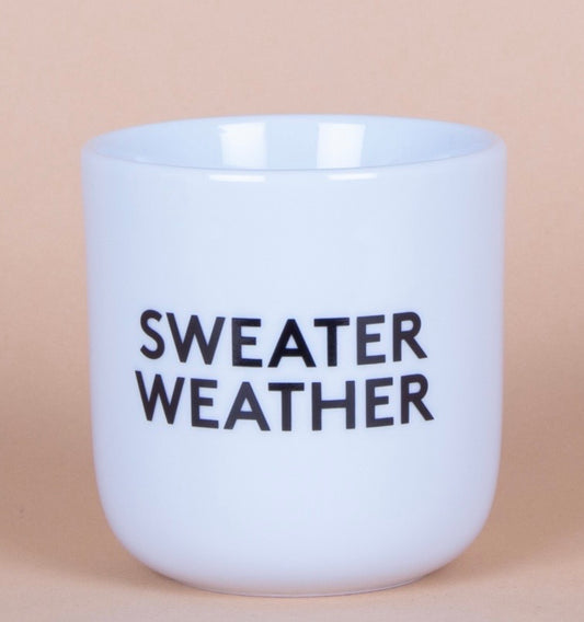 Porzellanbecher Sweater Weather - Frau Hansen