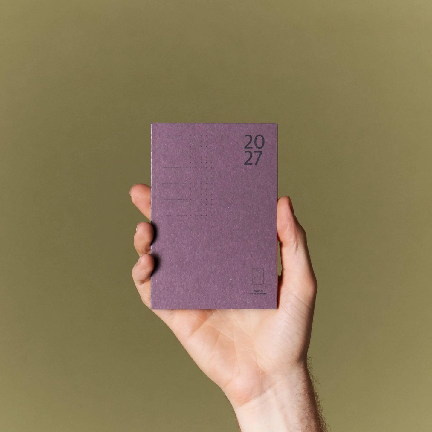 Pocket Kalender 2027 von paper republic - Woche und Notizen auf 2 Seiten