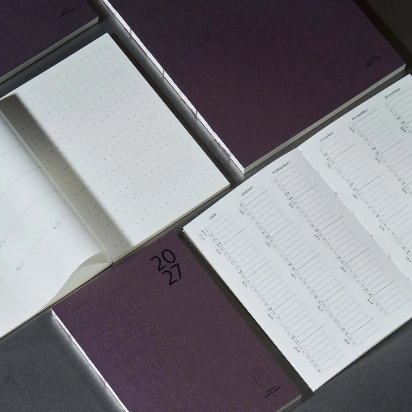 Pocket Kalender 2027 von paper republic - Woche und Notizen auf 2 Seiten