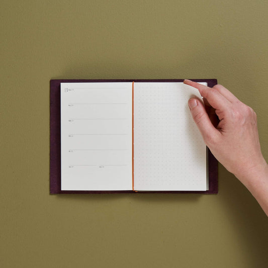 Pocket Kalender 2027 von paper republic - Woche und Notizen auf 2 Seiten