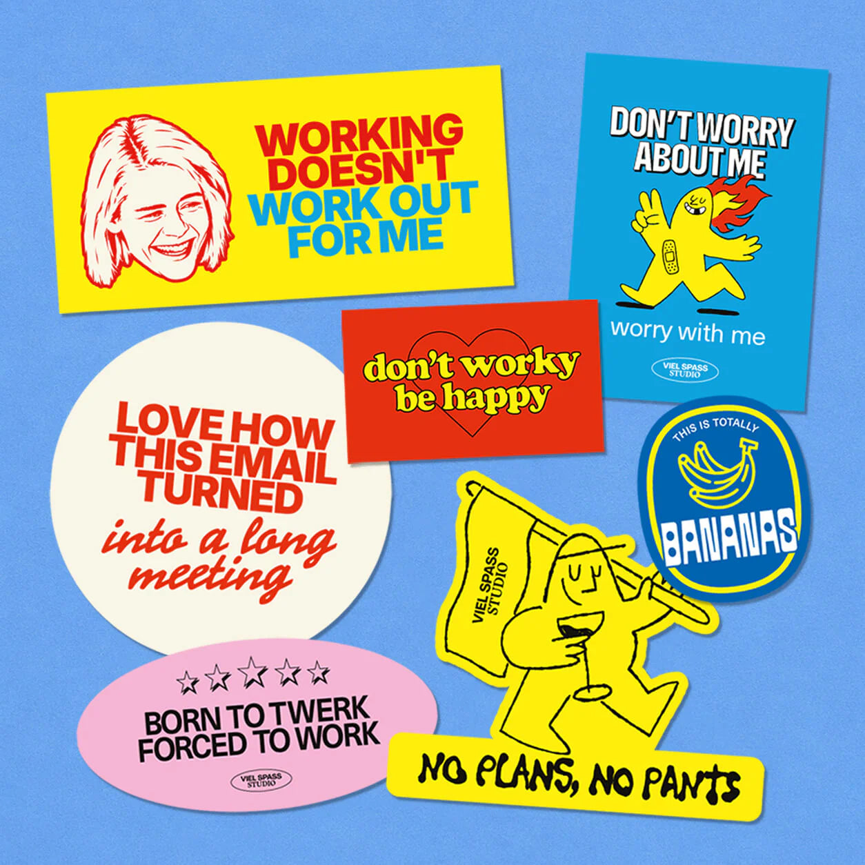 Laptop Stickerset Viel Spaß Studio