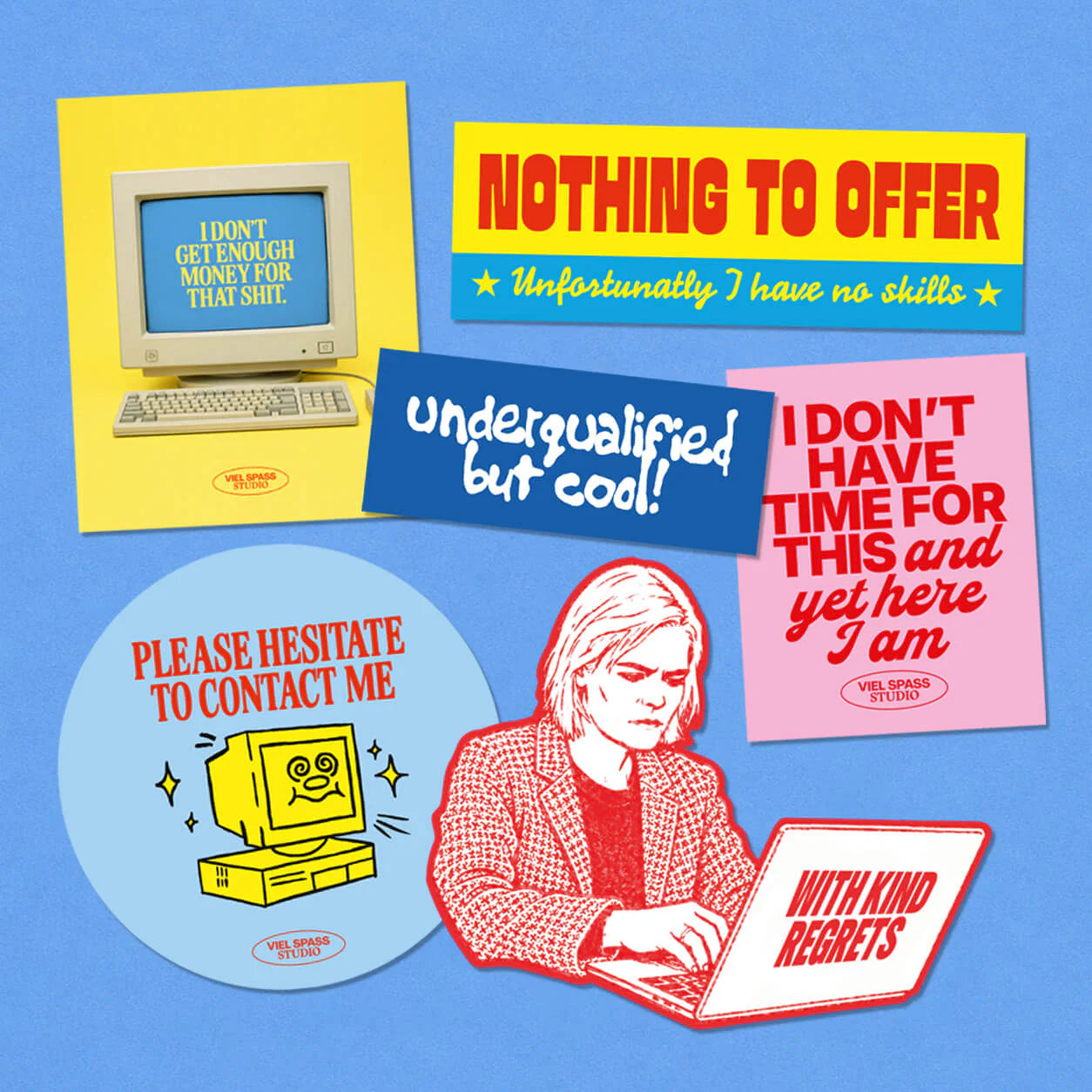 Laptop Stickerset Viel Spaß Studio